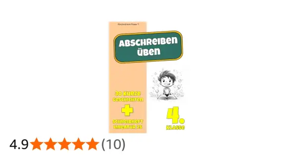 Übungsheft "Abschreiben üben" für die 4. Klasse mit 30 kurzen Geschichten zum Abschreiben.