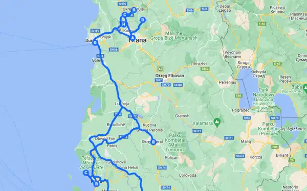 Trasa po Albanii: Durrës, Tirana, Elbasan, Berat, Pogradec. Zobacz, co warto zobaczyć w Albanii, planując podróż.