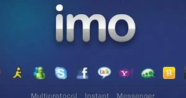 Imo logo i ikony komunikatorów: Skype, Facebook, Yahoo, Gadu-Gadu.