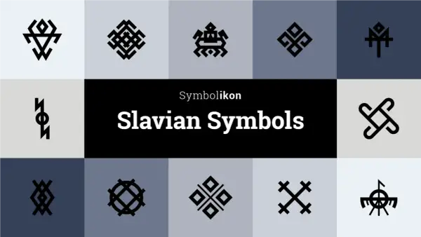 Kolekcja symboli, które mogą być inspiracją dla słowiańskich tatuaży. Geometryczne wzory o głębokim znaczeniu.