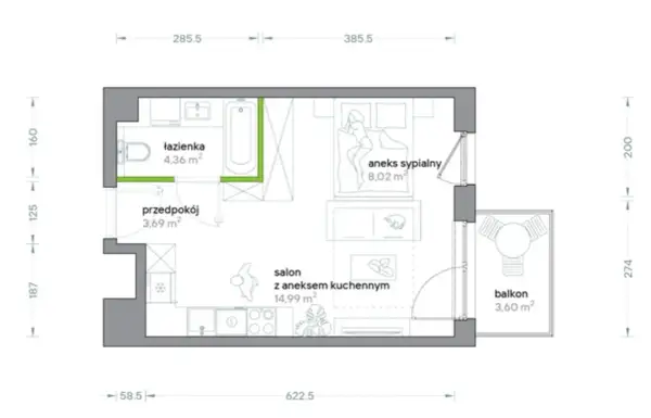 Ile metrów ma M4? Poznaj metraż i układ 3 pokoi (55-75m²)