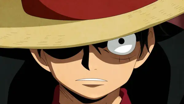 Luffy mit seinem Strohhut, bereit für neue Abenteuer und die Jagd nach den One Piece Kopfgeldern.
