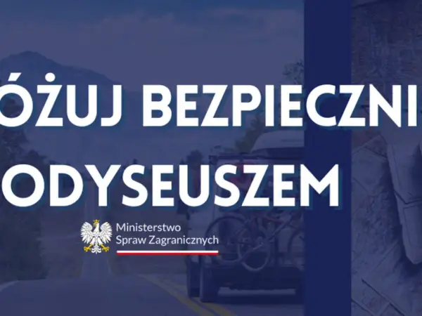 Podróżuj bezpiecznie z aplikacją Odyseusz. Ministerstwo Spraw Zagranicznych zachęca do korzystania z niej podczas zagranicznych wyjazdów.