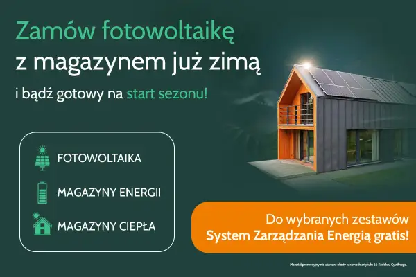 Nowoczesny dom z fotowoltaiką i magazynami energii. System zarządzania energią fotowoltaika w gratisie!