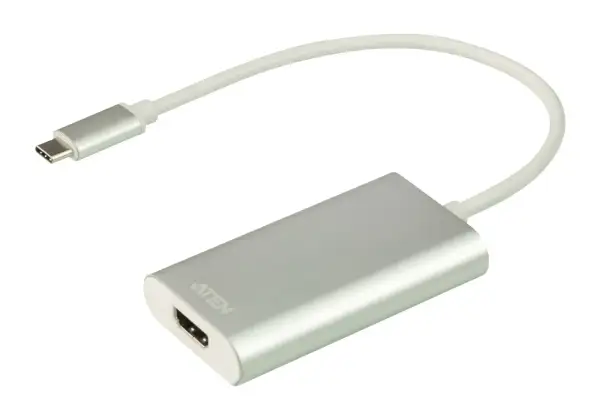 Adapter USB-C na HDMI. Umożliwia podłączenie aparatu do komputera jako kamery, przesyłając obraz w wysokiej jakości.