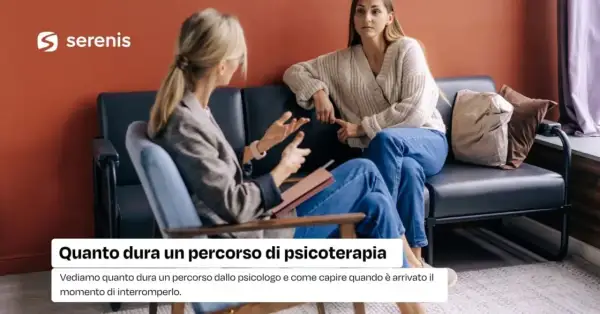 Due donne in terapia. Si discute quanto dura un percorso dallo psicologo e quando è il momento giusto per concluderlo.