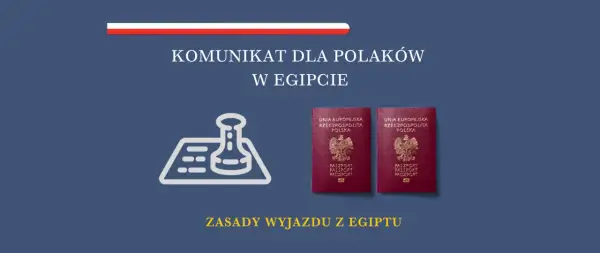 Komunikat dla Polaków w Egipcie: czy do Egiptu potrzebny jest paszport? Dwa polskie paszporty i pieczęć.