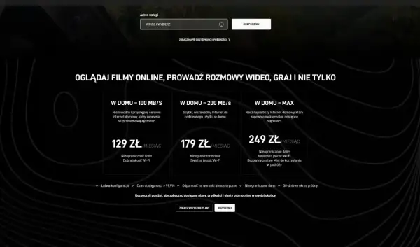 Sprawdź, ile kosztuje Starlink! Oferty internetu domowego od 129 zł/miesiąc. Wybierz plan dla siebie i ciesz się szybkim Wi-Fi.
