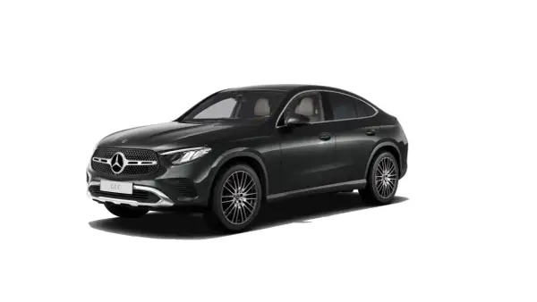 Elegancki, ciemnoszary Mercedes GLC Coupe. Sprawdź aktualną mercedes glc coupe cena i dostępne konfiguracje.