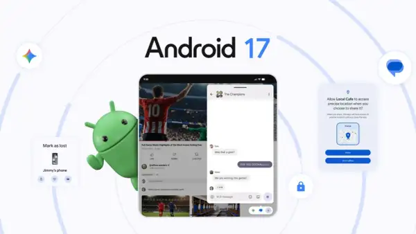 Noticias Android 17: el robot verde muestra funciones como marcar un teléfono como perdido y compartir ubicación precisa.
