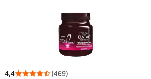 Tarro de L'Oréal Elvive Full Resist Power Mask. Descubre el modo de uso para un cabello fuerte y natural.