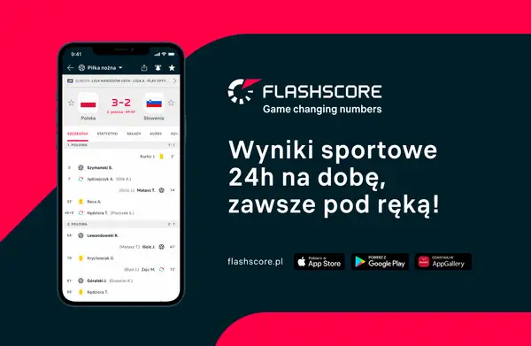 Wyniki meczu Polska-Słowenia 3-2 na żywo w aplikacji Flashscore. Zawsze pod ręką, 24h na dobę!