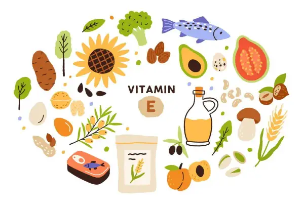 Vitamin E: Sonnenblumen, Nüsse, Avocado, Fisch und mehr. Diese Lebensmittel sind reich an Vitamin E, das die Haut vor der Sonne schützt.