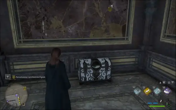 W grze Hogwarts Legacy skrzynia z okiem czeka na odkrycie.