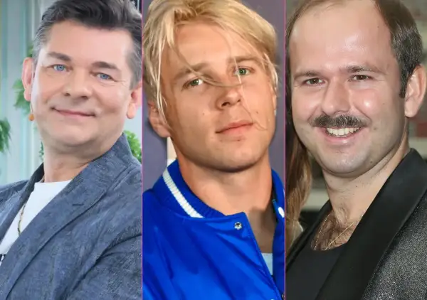 Trzech mężczyzn, w tym gwiazdy disco polo, zastanawia się, dlaczego polskie gwiazdy disco polo chwalą się wygranymi w zdrapkach na IG.