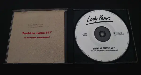 Lady Pank - Zamki na piasku 4'37". Promocyjna płyta CD z radiową wersją utworu.