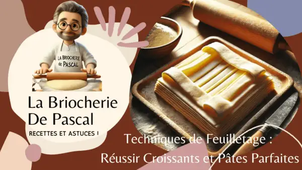 Un chef prépare une pâte feuilletée, prête à être transformée en croissants parfaits. Recettes et astuces de feuilletage.