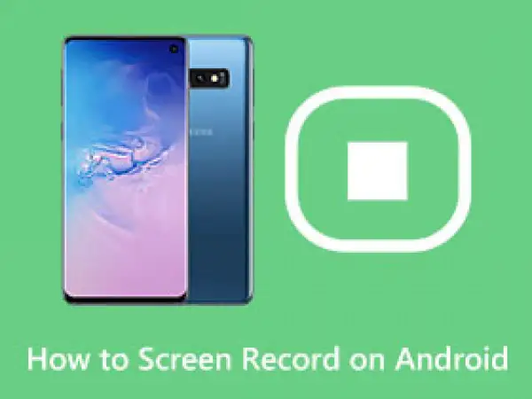 Smartfon z Androidem i ikoną nagrywania ekranu. Dowiedz się, jak wykonać nagrywanie ekranu android.