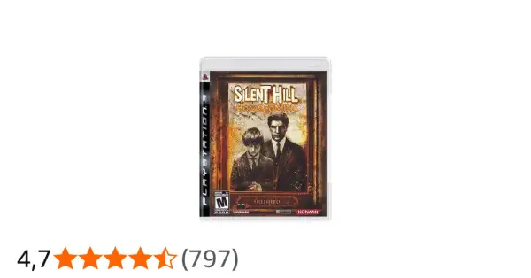 Okładka gry Silent Hill Homecoming na PS3. Dwóch mężczyzn, ojciec i syn, w garniturach, stoją przed mrocznym tłem.