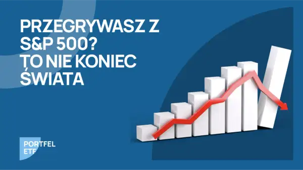 Przegrywasz z S&P 500? Wykres słupkowy z czerwoną linią spadkową. Nie koniec świata, nawet gdy inwestycje nie idą po Twojej myśli.