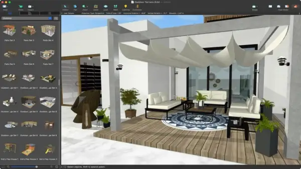 Software per progettare spazi esterni, ideale per chi cerca idee per la sua nuova casa.