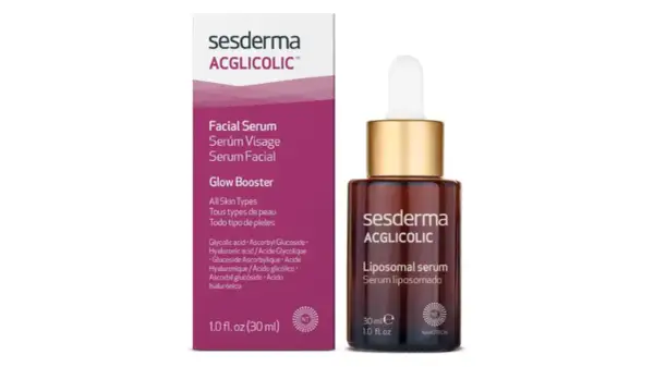 Serum facial Sesderma ACGLICOLIC con ácido glicólico para potenciar el brillo. Descubre cómo usarlo para una piel radiante.