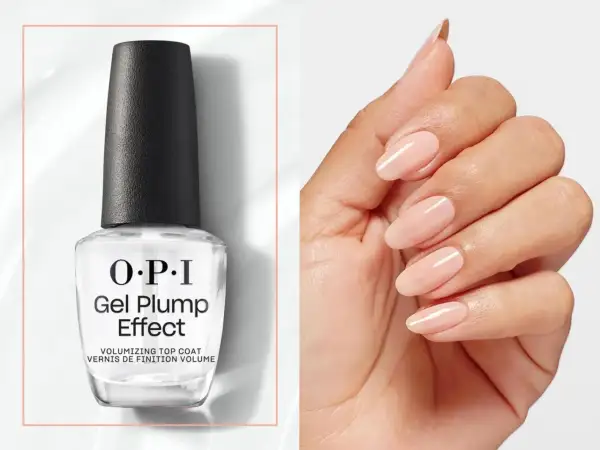 OPI Gel Plump Effect - volumizing top coat, nadaje paznokciom efekt żelowy.