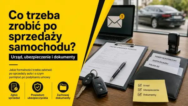 Formalności po sprzedaży auta: urząd, ubezpieczenie, dokumenty. Jak sprzedać samochód na części? Kluczyki, umowa, polisa OC.