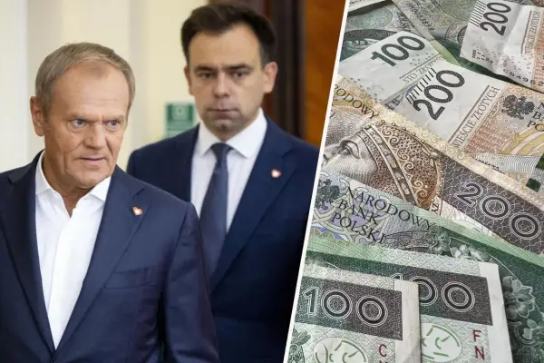 Polscy politycy i stosy banknotów 100 i 200 złotych. Czy to zapowiedź zmian w kursie euro w Polsce?