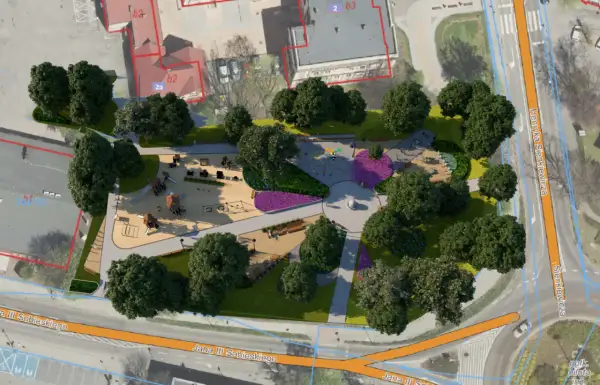 Nowoczesny plac zabaw i zielone tereny w Tarnowskich Górach. Atrakcje dla dzieci i wypoczynek na świeżym powietrzu.