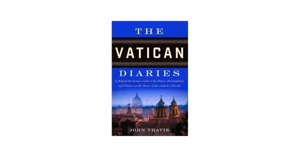 Okładka książki "The Vatican Diaries" Johna Thavisa, opowiadającej o kulisach Watykanu.