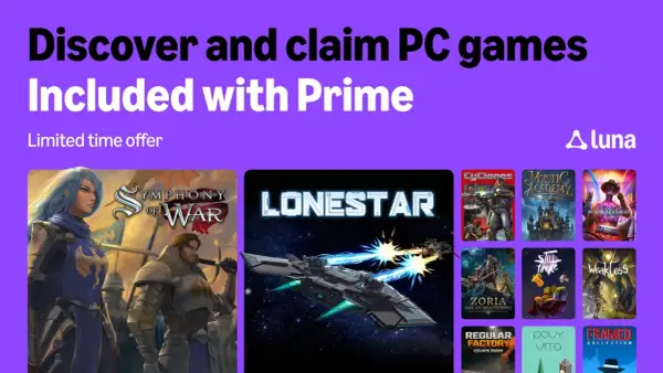 Odkryj gry PC z Prime Gaming! W ofercie "Symphony of War", "Lonestar" i wiele innych.