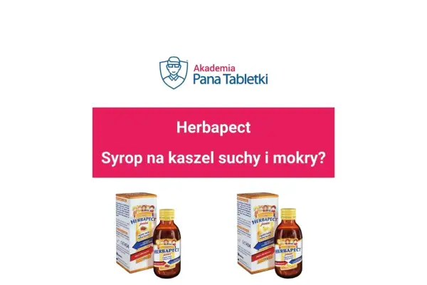 Dwa opakowania syropu Herbapect Junior na suchy i mokry kaszel. Idealny dla dzieci, łagodzi każdy rodzaj kaszlu.