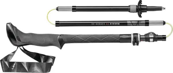 Leki Makalu FX Carbon AS Wanderstöcke im Test. Leichte Carbonstöcke mit ergonomischem Griff und AS-Dämpfung.