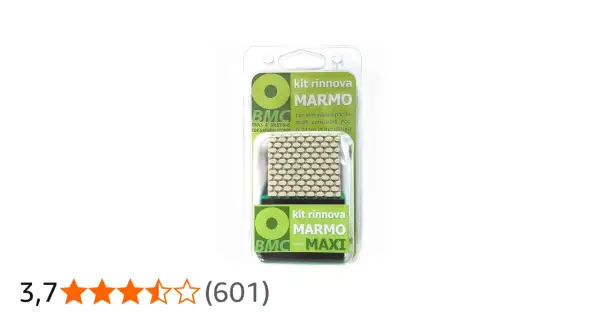 Kit per levigare marmo con carta vetrata, per eliminare opacità e graffi.