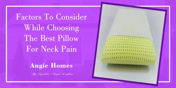 Learn how to choose a pillow for neck pain. This image shows a perforated pillow, a key factor in comfort.