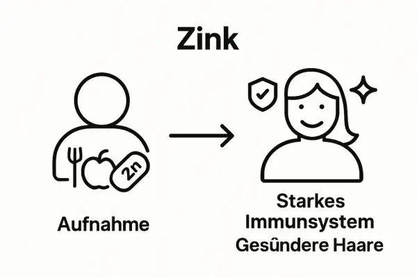 Zinkaufnahme durch Nahrung führt zu starkem Immunsystem und gesünderen Haaren. Wie viel Zink pro Tag?