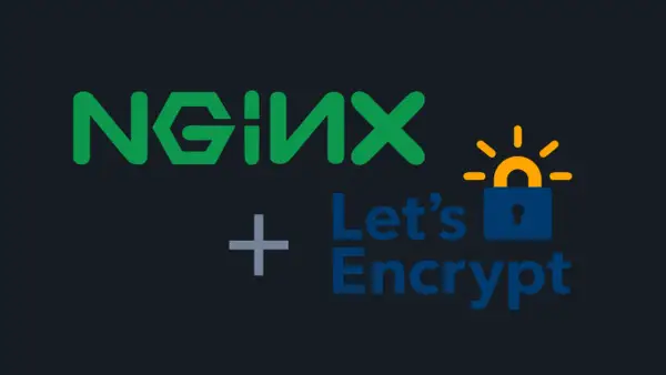 Logo NGINX + icône cadenas Let's Encrypt, symbolisant l'intégration de certbot pour sécuriser les sites web.