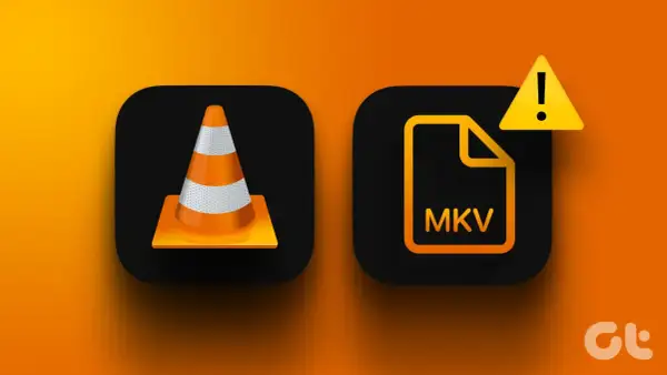 VLC media player icon next to an MKV file icon with a warning sign. This image might be about VLC AVI codecs or issues with MKV playback.