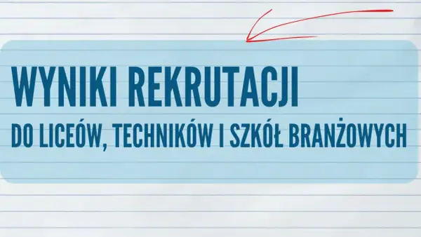 Wyniki rekrutacji do szkół: O której? Gdzie? Co po nich?