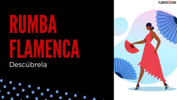 Una bailarina con un vestido rojo y abanico rojo evoca la rumba española. Descubre la pasión del flamenco.
