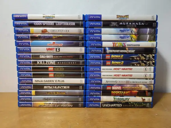 Kolekcja najlepszych gier na PS Vita: Rayman Legends, Odin Sphere, Tetris Ultimate, Uncharted Golden Abyss i wiele innych.