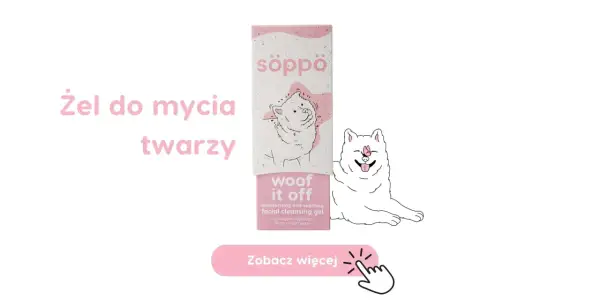 Żel do mycia twarzy "Woof it off" z uroczym psem. Dowiedz się, jak myć twarz krok po kroku z tym nawilżającym produktem.