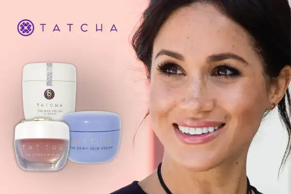 Meghan Markle rayonne avec les produits Tatcha, dont une crème avant maquillage pour une peau parfaite.