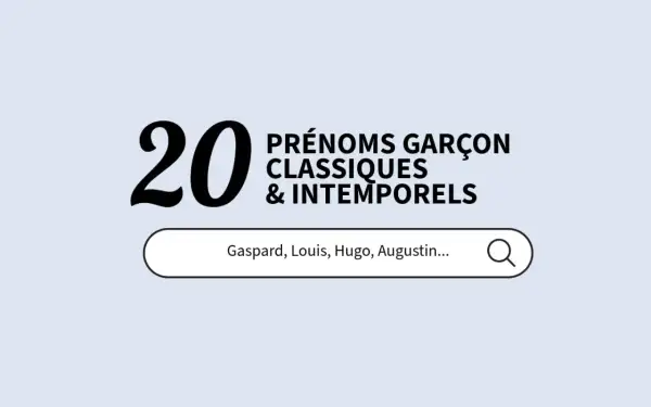 20 prénoms garçon classiques et intemporels, incluant Gaspard. Recherche de prénoms en G.