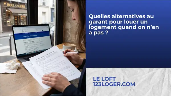 Une personne étudie des documents sur les alternatives au garant pour louer un logement, une nouvelle loi garant location appartement.