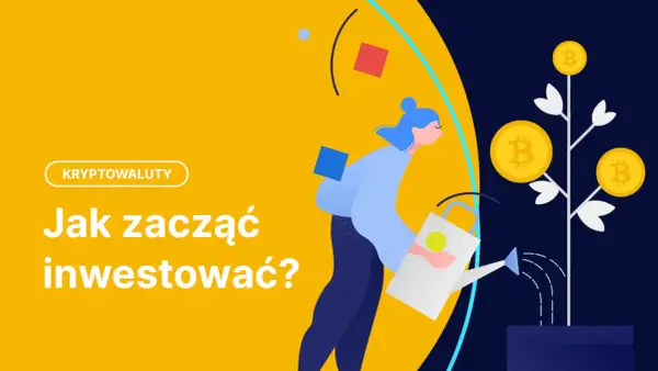 Kobieta podlewa drzewko z monetami Bitcoin, symbolizując, co to są kryptowaluty i jak zacząć inwestować.