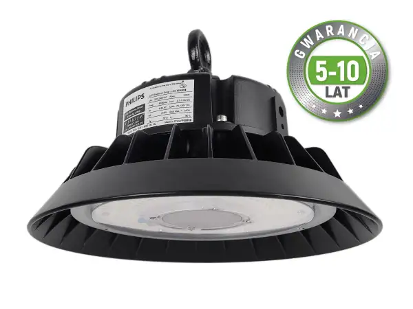 Mocna lampa led 100w Philips z gwarancją 5-10 lat, idealna do oświetlenia przemysłowego.