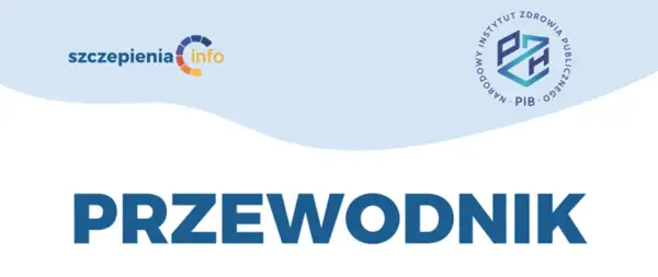 Przewodnik po szczepieniach noworodka. Logo "szczepienia.info" i Narodowego Instytutu Zdrowia Publicznego.