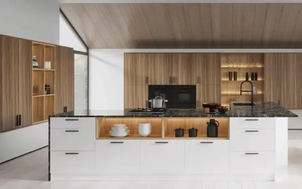 Cocinas blancas y madera: ¿Cómo diseñar la perfecta? Guía experta